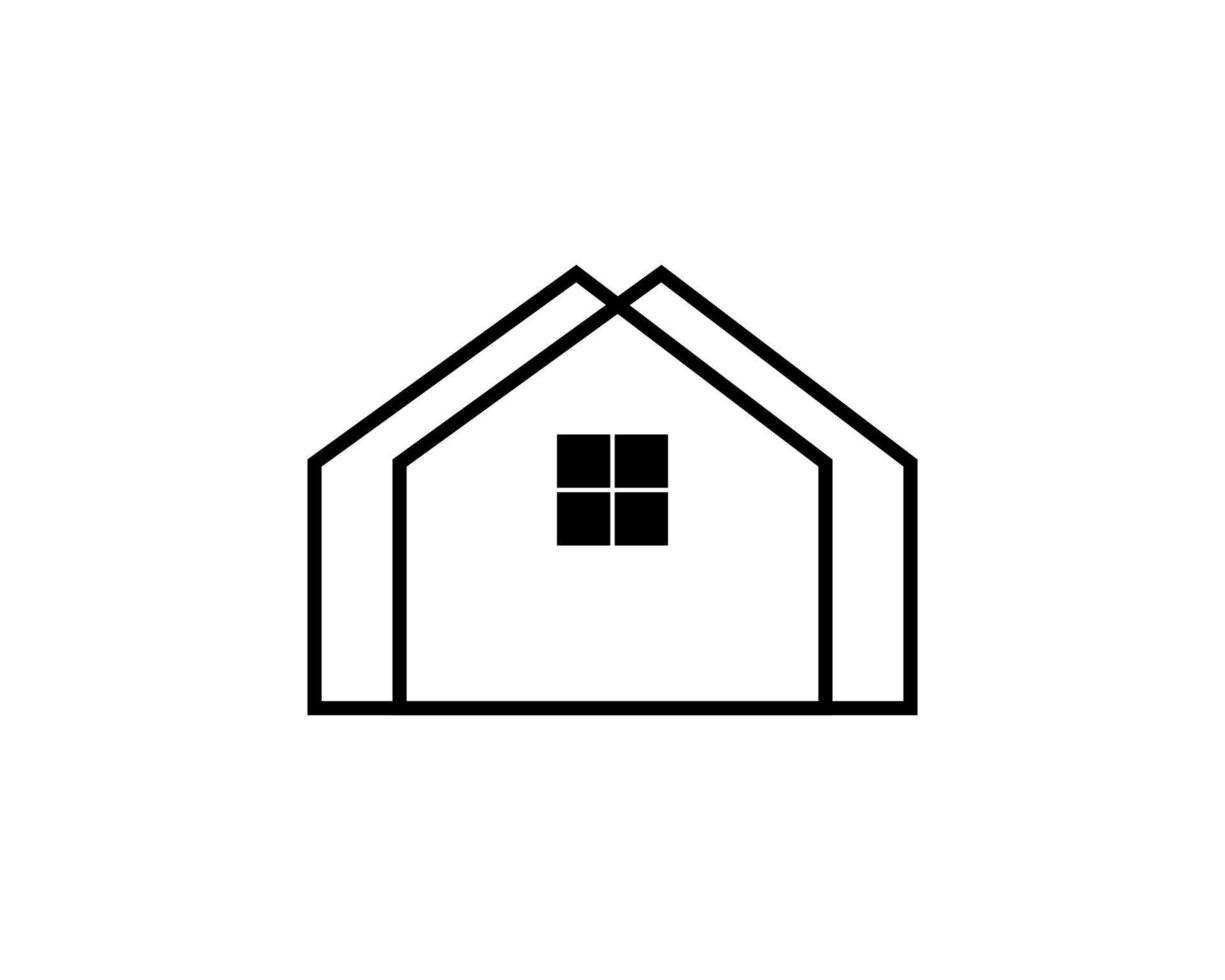 Vector illustration icon of house in simple flat design. Good for anything related to real estate, architecture, residential