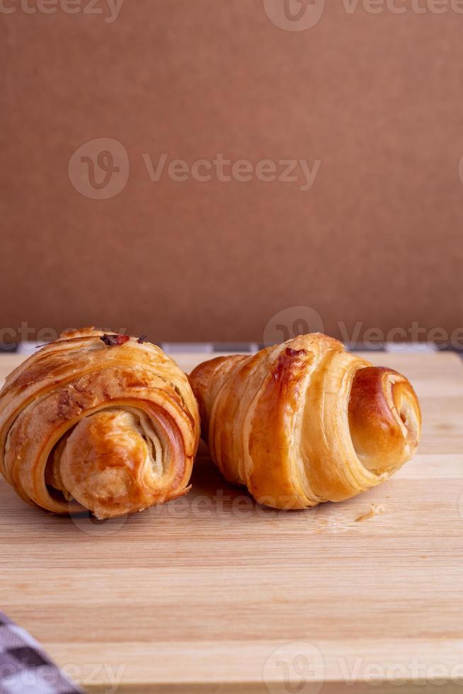 croissant on the table photo