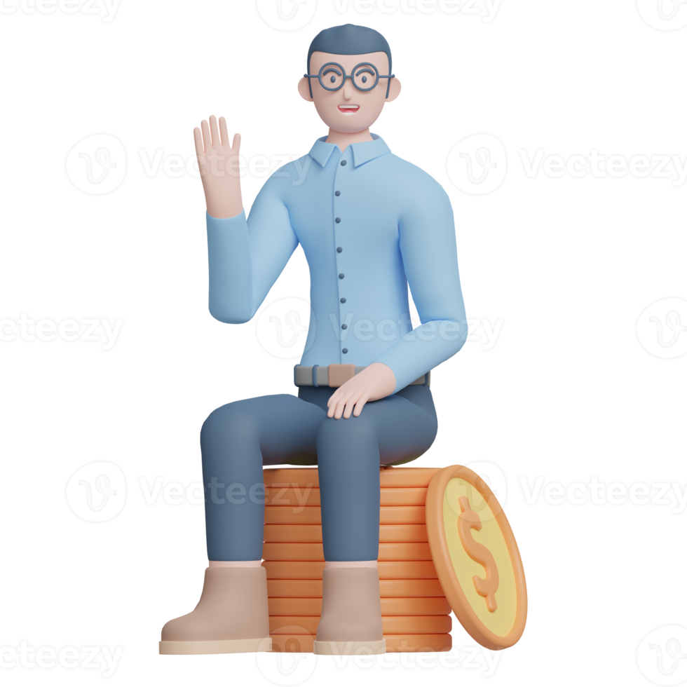 businessman 3d illustration png