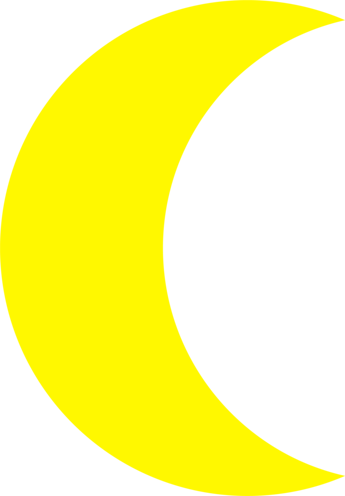 moon design illustration isolated on transparent background png