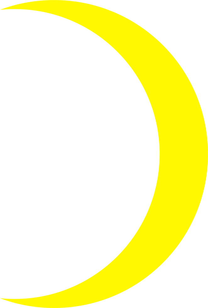 moon design illustration isolated on transparent background png
