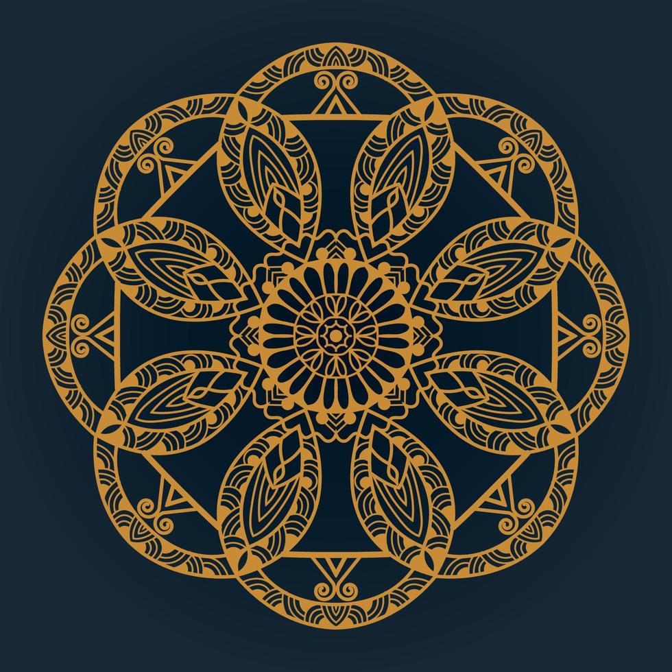 paquete de mandala vectorial, vector libre de flores ornamentales