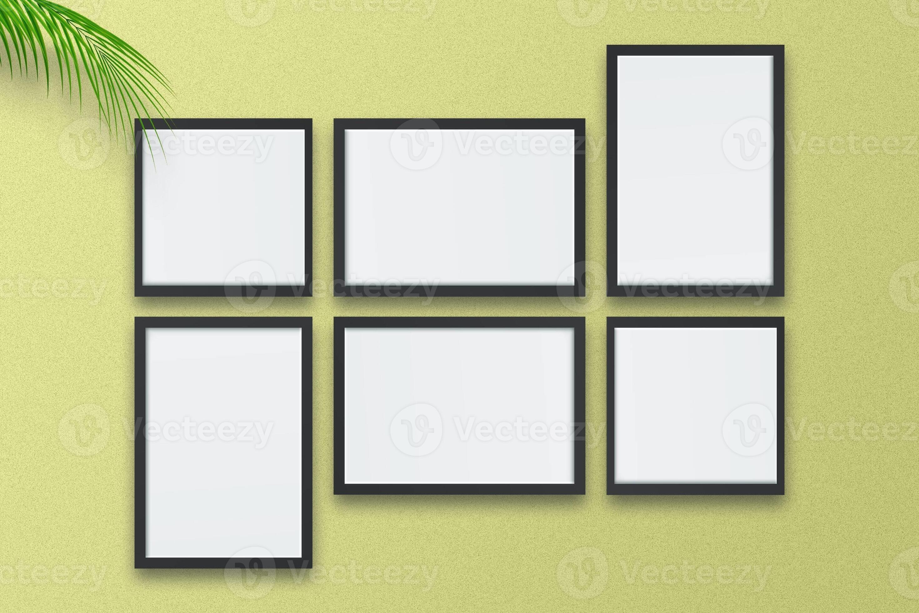 Wall Frame Mockup Picture, Empty Wall Frame 12003695 Stock Photo at