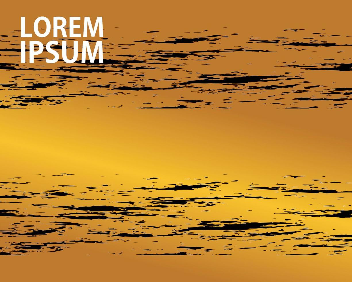 Gold texture splash paint for background. Sketch surface to create distressed effect vector