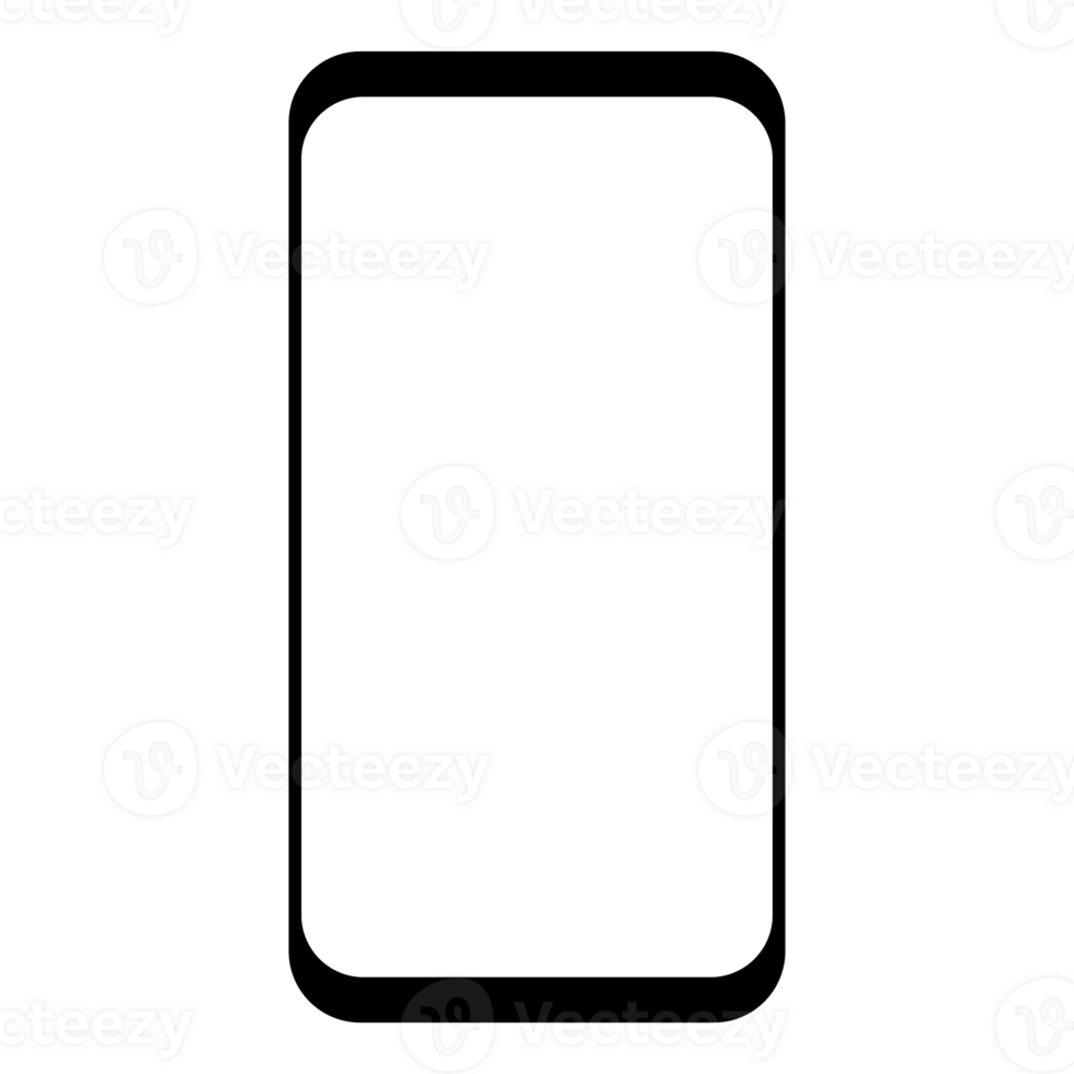 moldura de smartphone para design de modelo de maquetes png