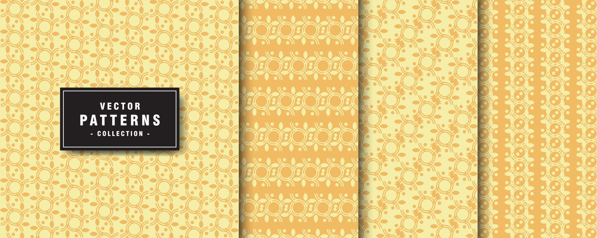set of floral patterns collection vector