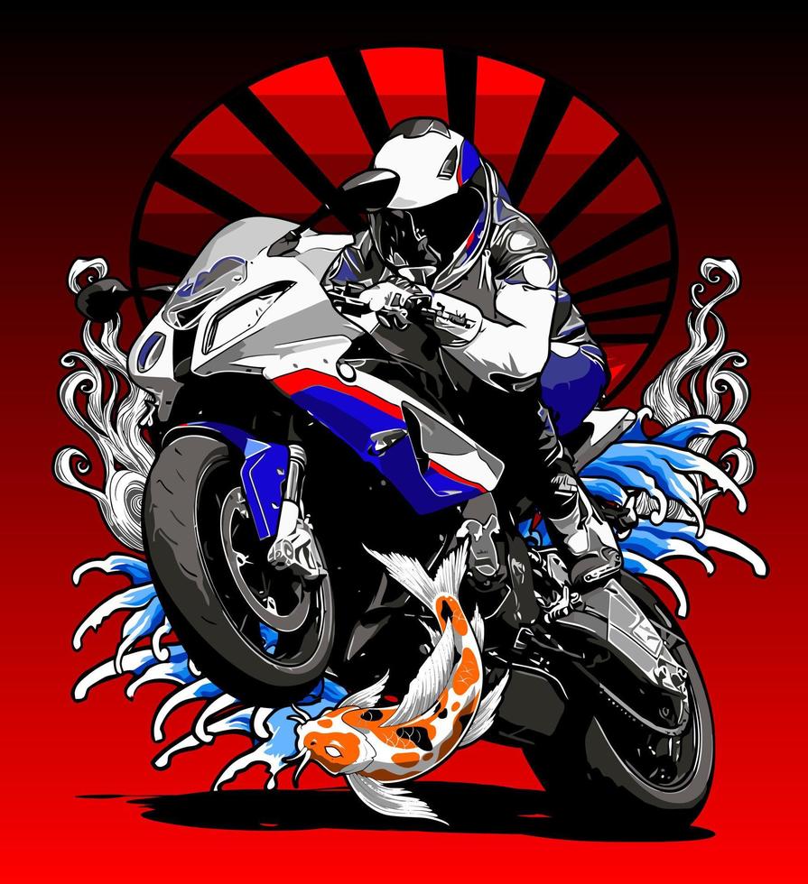 motorcycle vector template