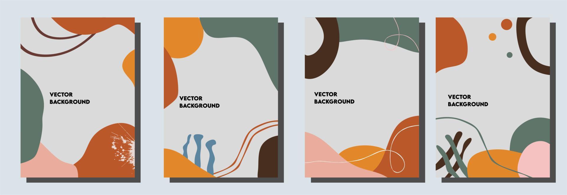 Modern abstract covers set, minimal covers design. Colorful geometric background, vector illustration.