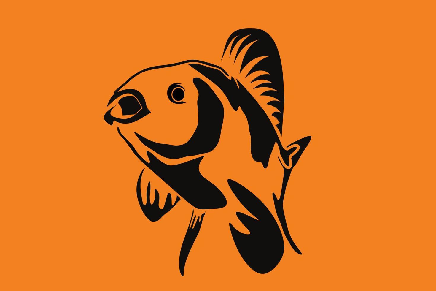 Fish Illustration. Abstract illustration vector, Line art fish vector