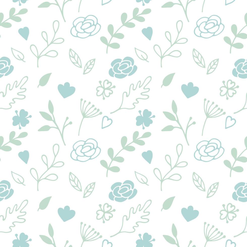 Seamless pattern with floral background, wallpaper vector