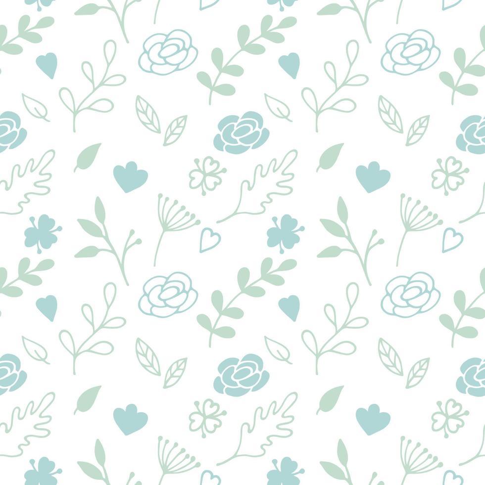 Seamless pattern with floral background, wallpaper vector