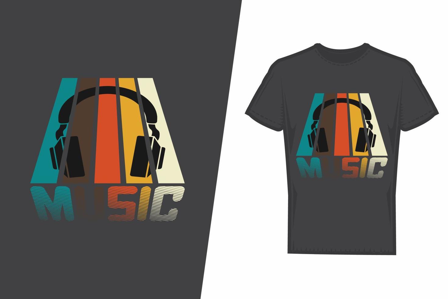 Music T-shirt design. Music t-shirt design vector. For t-shirt print and other uses. vector