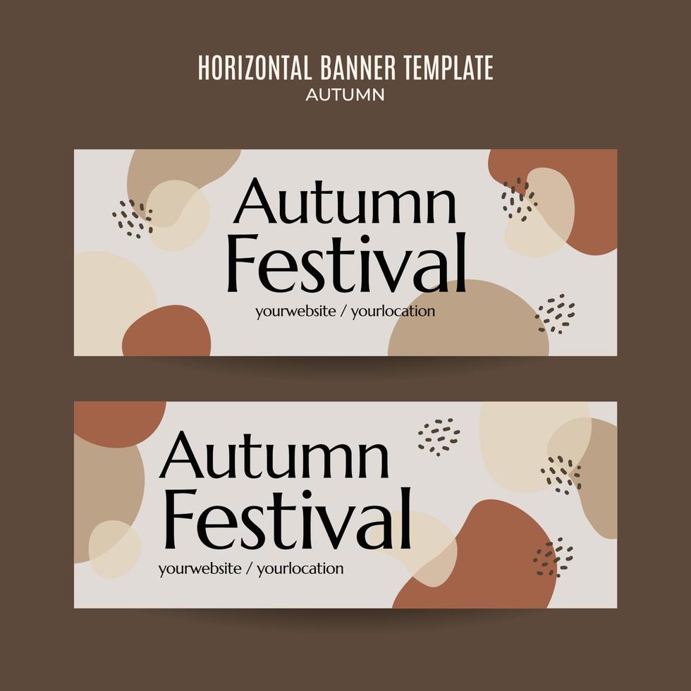 Set of abstract autumn backgrounds for social media stories or web banner. Use for event invitation, discount voucher, advertising. vector