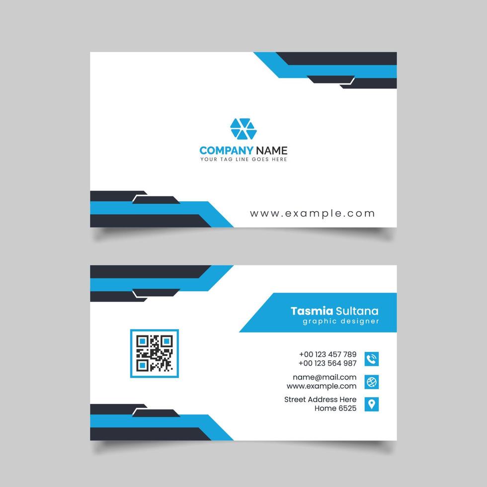 Modern Creative Clean Business Card Design Template vector