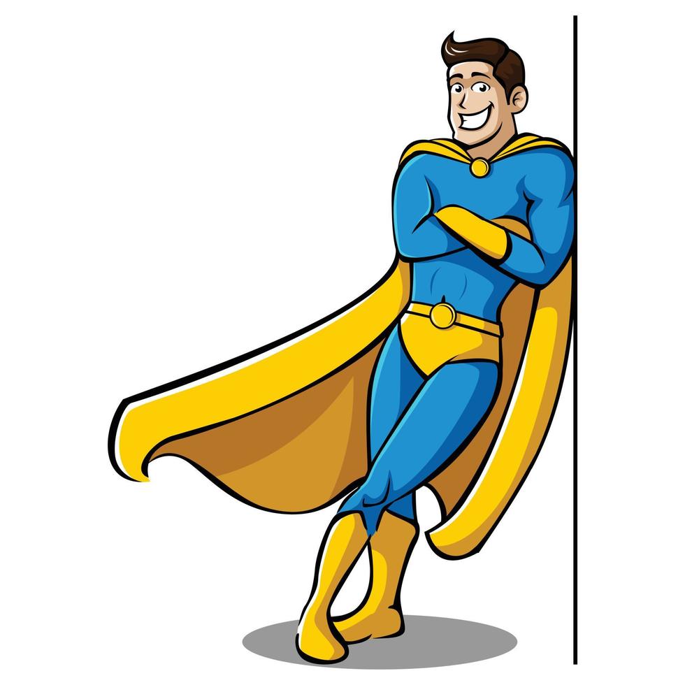 Superhero Vector Character Illustration 12004280 Vector Art At Vecteezy 