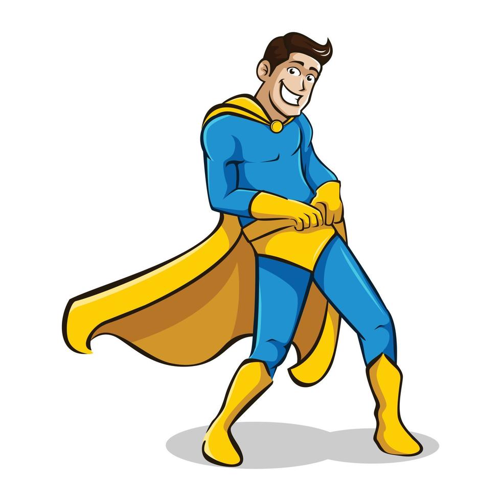 ilustración de personaje de vector de superhéroe