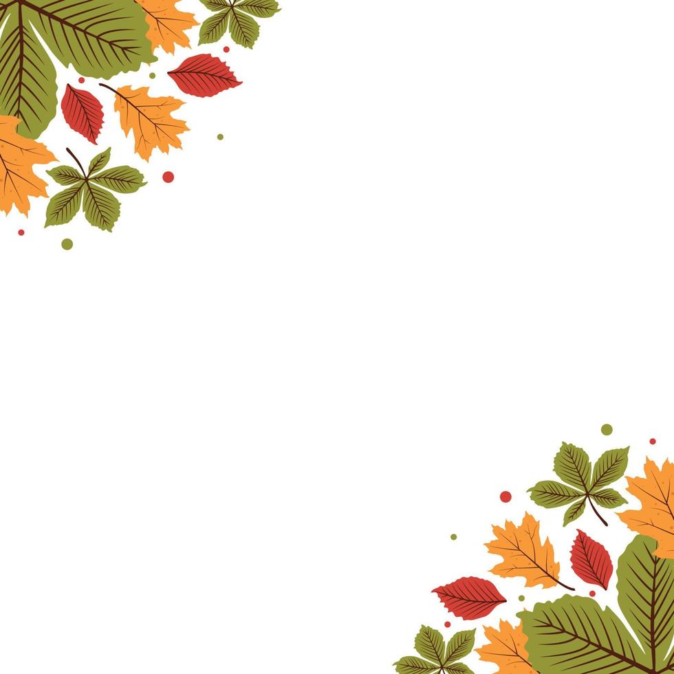 Autumn Pattern Template vector