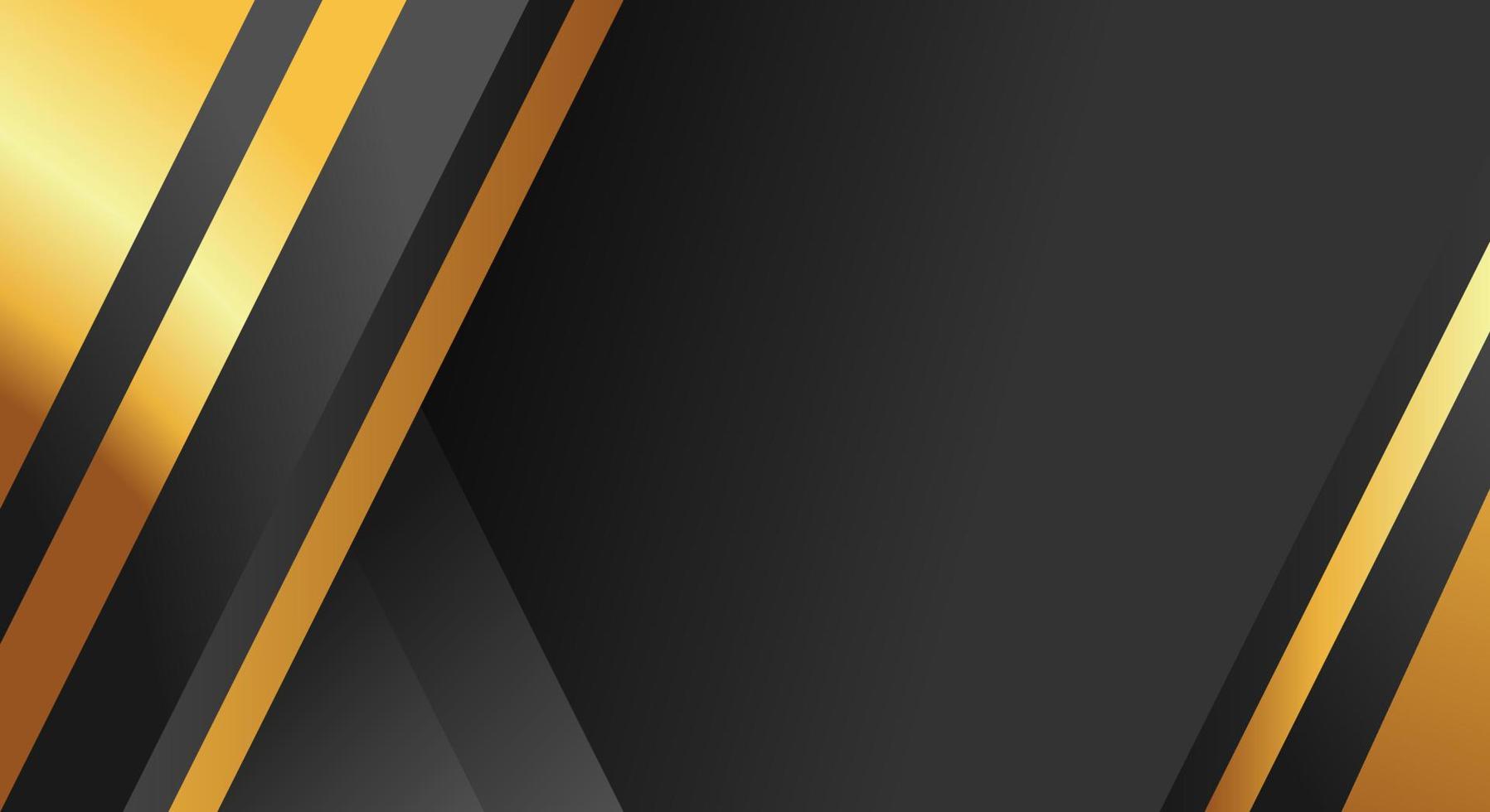 fondo de banner negro y dorado vector