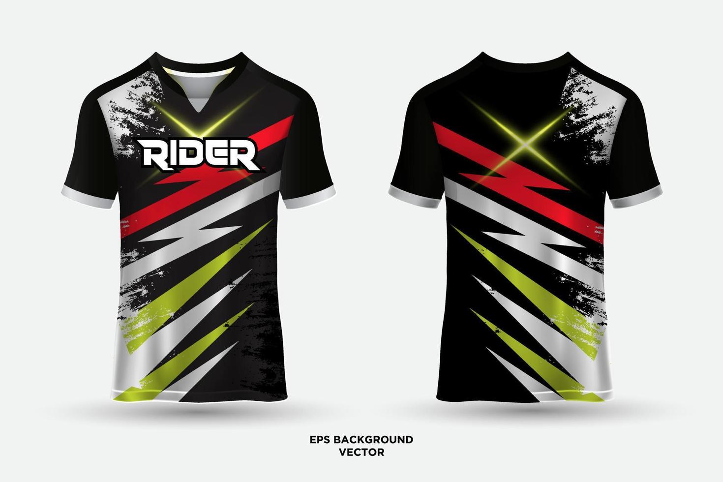 jersey abstracto futurista adecuado para carreras, fútbol, juegos, motocross, juegos, ciclismo. vector