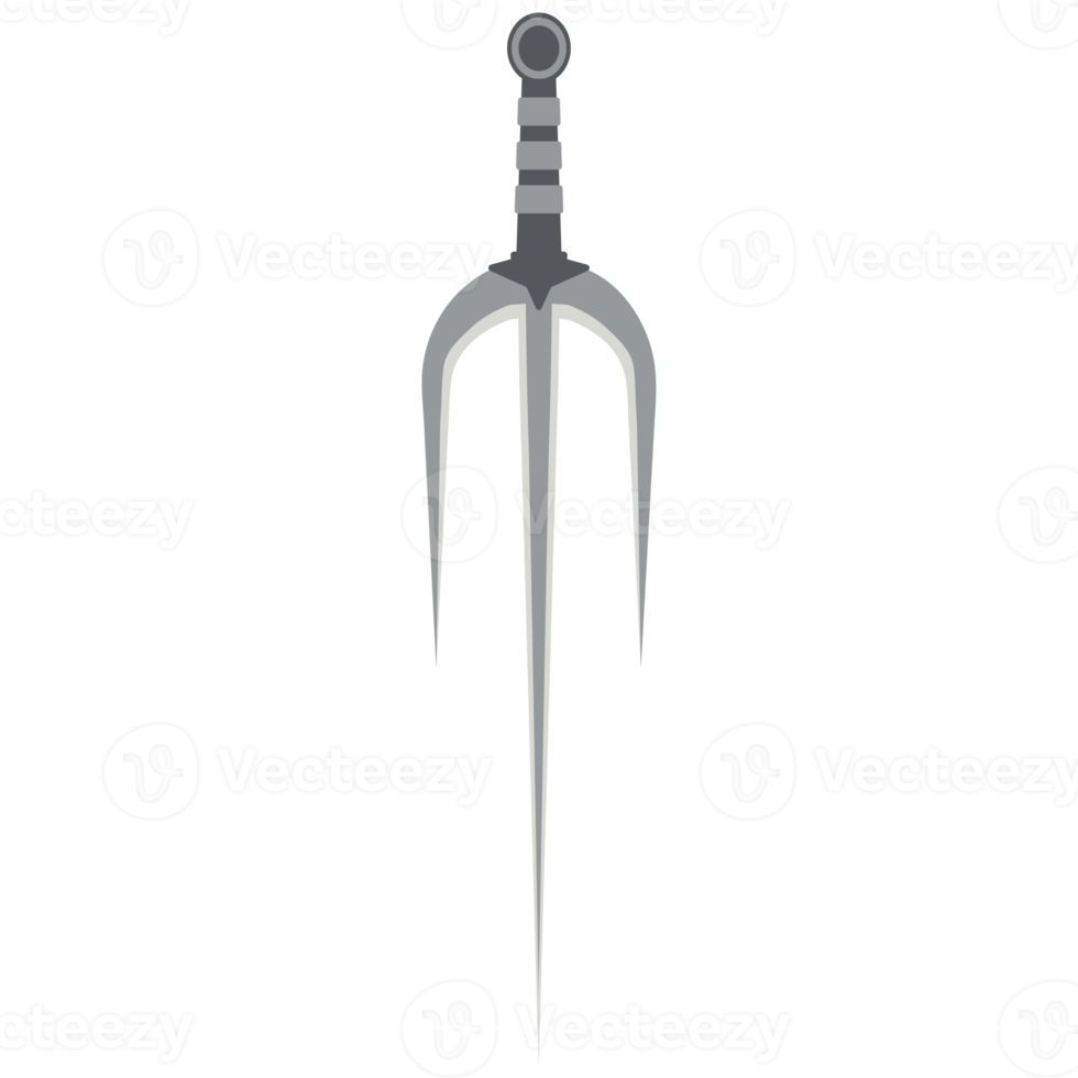 trishula tridente sai arma tática afiada de uma mão png