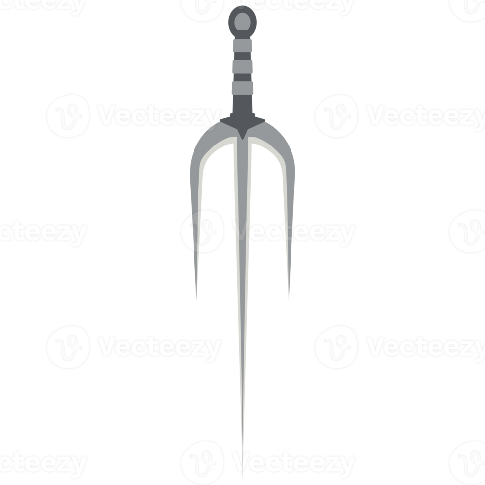 trishula tridente sai arma tática afiada de uma mão png