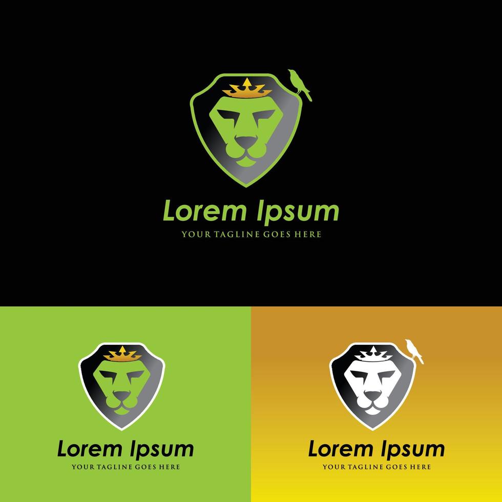 lion icon logo vector