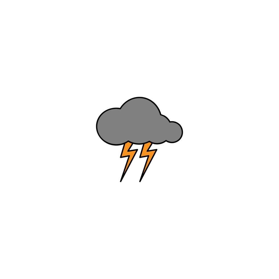 ilustración de vector de icono de lluvia