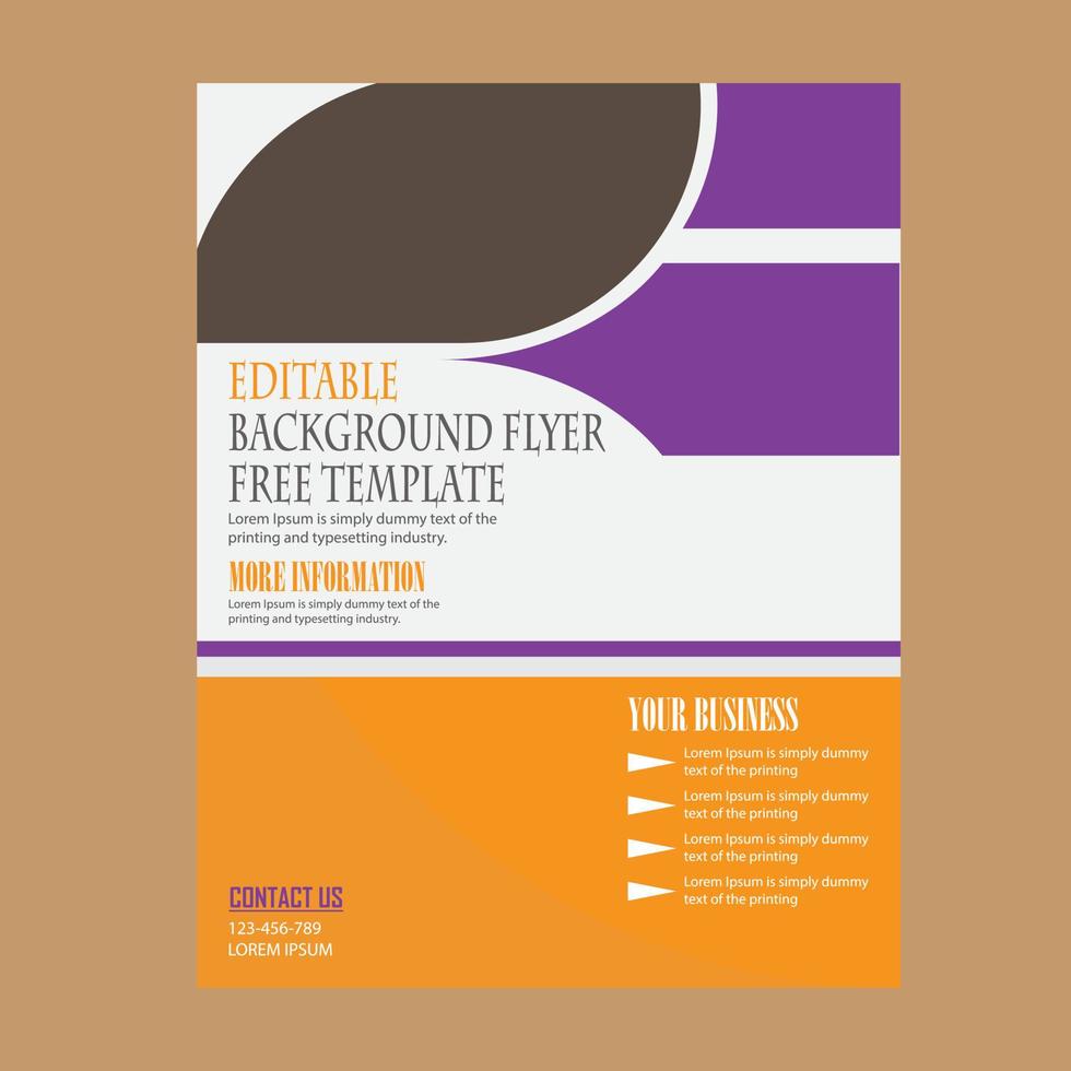 profile catalog magazine flyer booklet vector