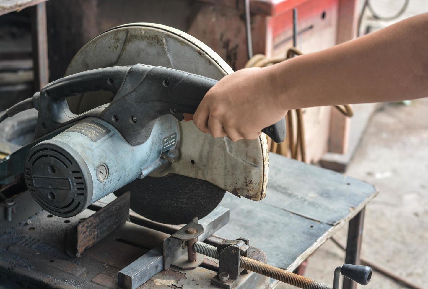 A portrait of some people holding hand tool maintenance. photo