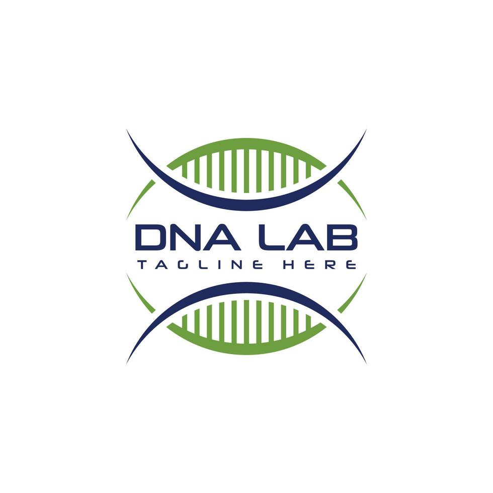 Dna logo design for business company vector