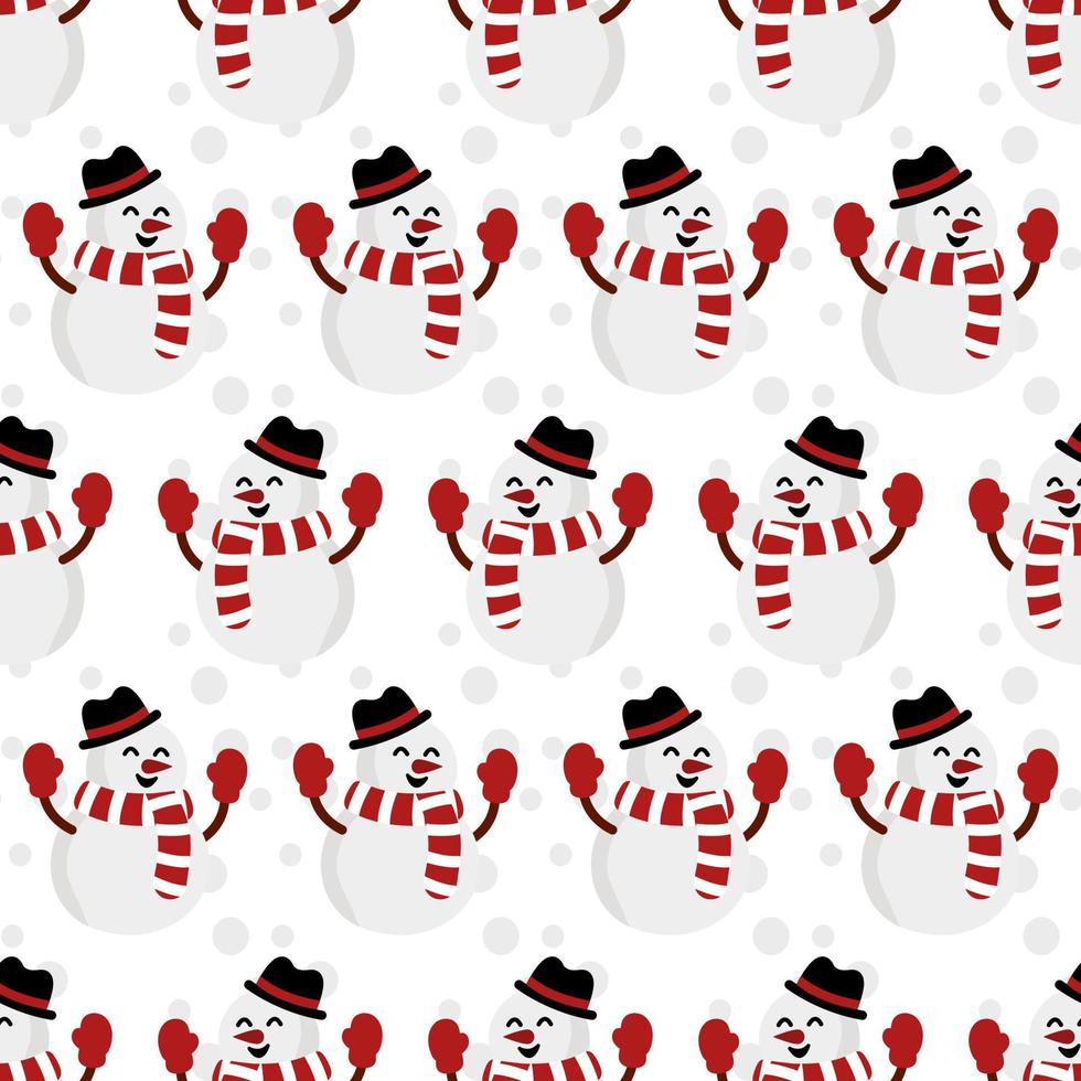 Merry Christmas seamless pattern home decoration design. Cartoon Santa, Christmas tree, Christmas leaves, cute wallpaper. Ornaments vector illustrations background