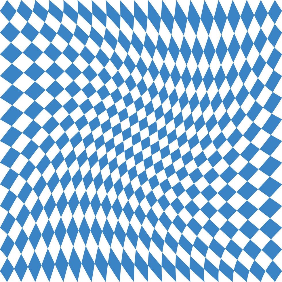 Oktoberfest background frame with bavarian white blue paper, banner. October fest background, text place, copy space. Bavaria State flag fabric table cloth. Oktoberfest cloth paper runner vector
