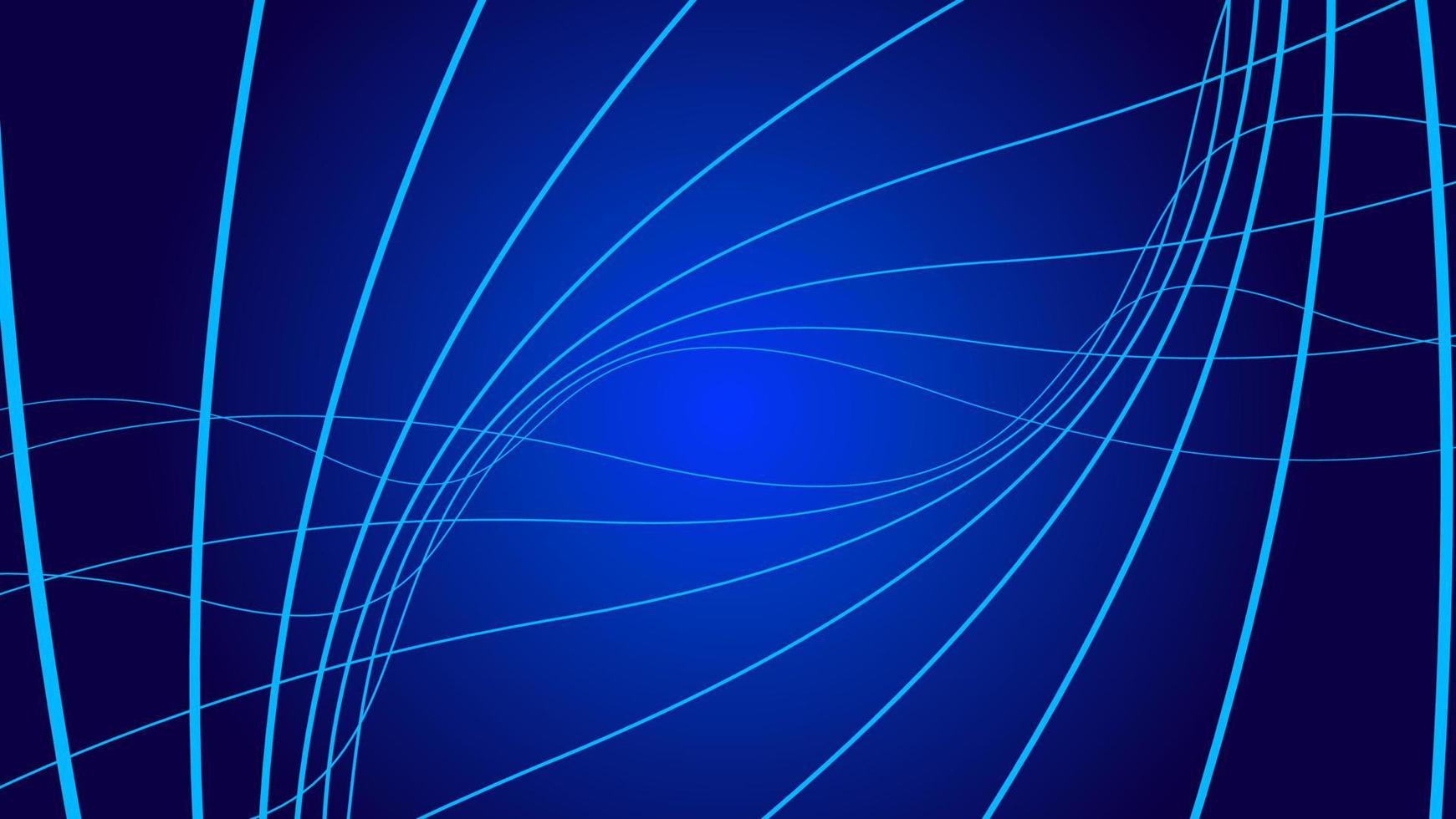 Modern dark blue background with technology abstract lines vector