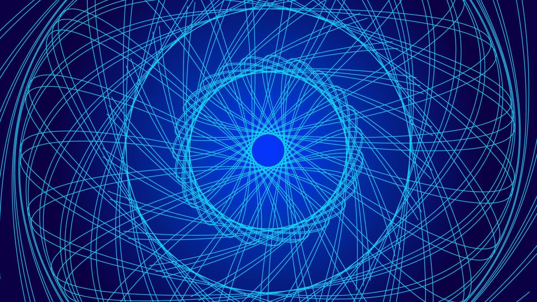 fondo azul oscuro moderno con líneas abstractas de tecnología vector