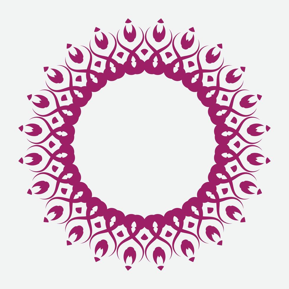 Elegant retro floral frame. Design template for banner, card, invitation, label, emblem etc. Linear vintage vector illustration.