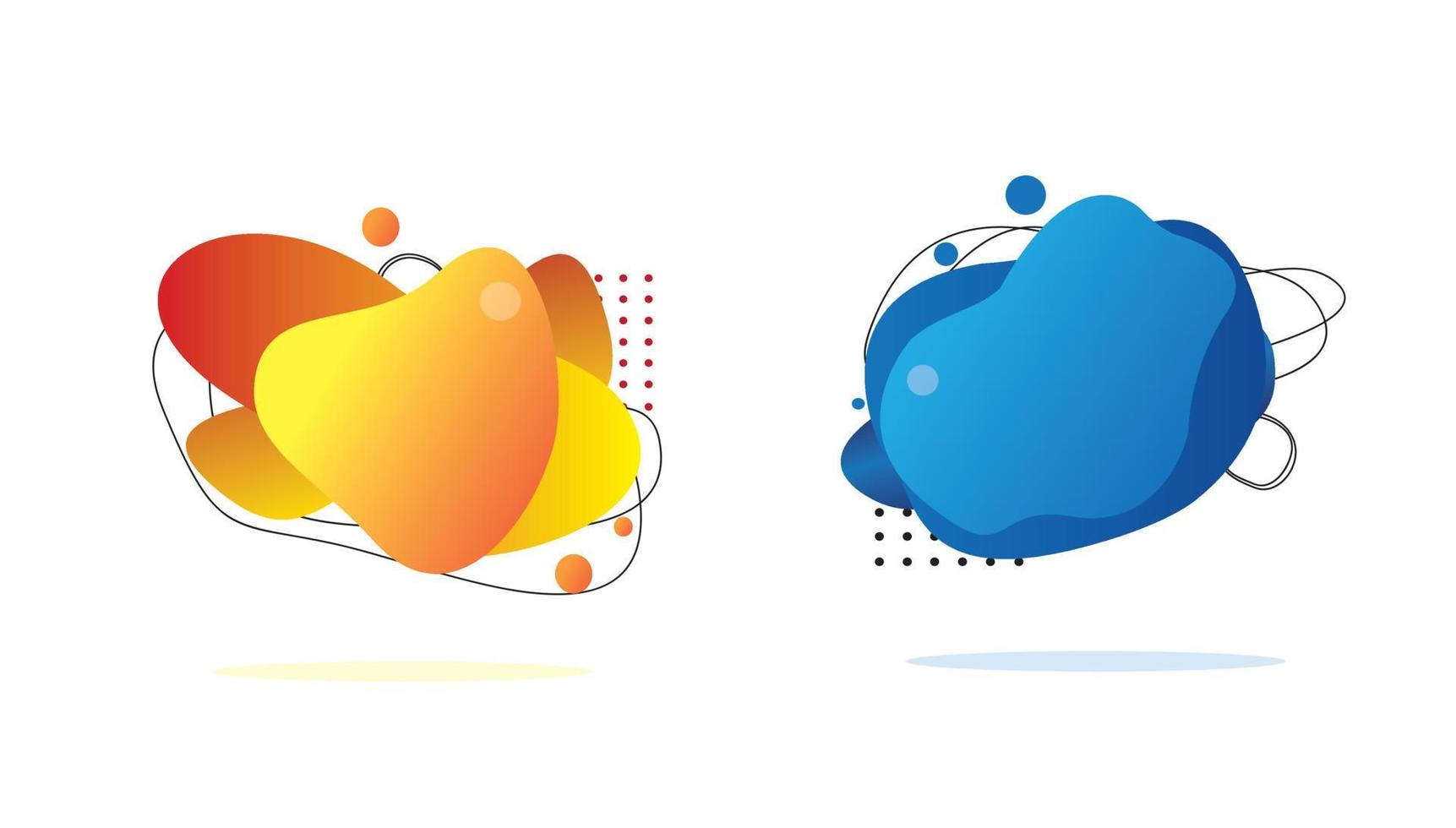 liquid abstract shapes. vector background illustration .