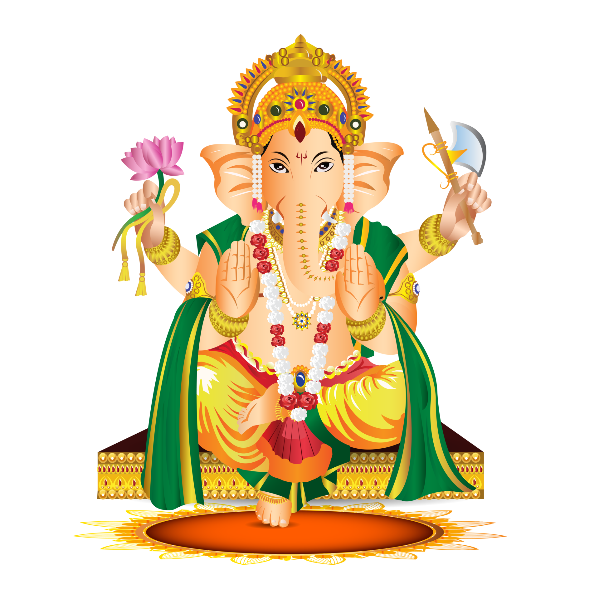 Free Lord ganesha illustration 12005593 PNG with Transparent Background