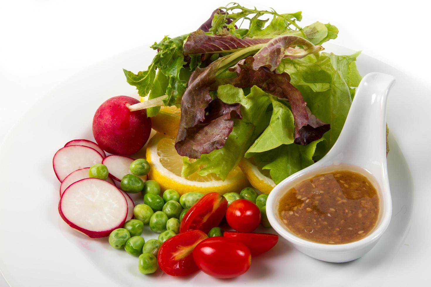 Mix Salad and dressing photo