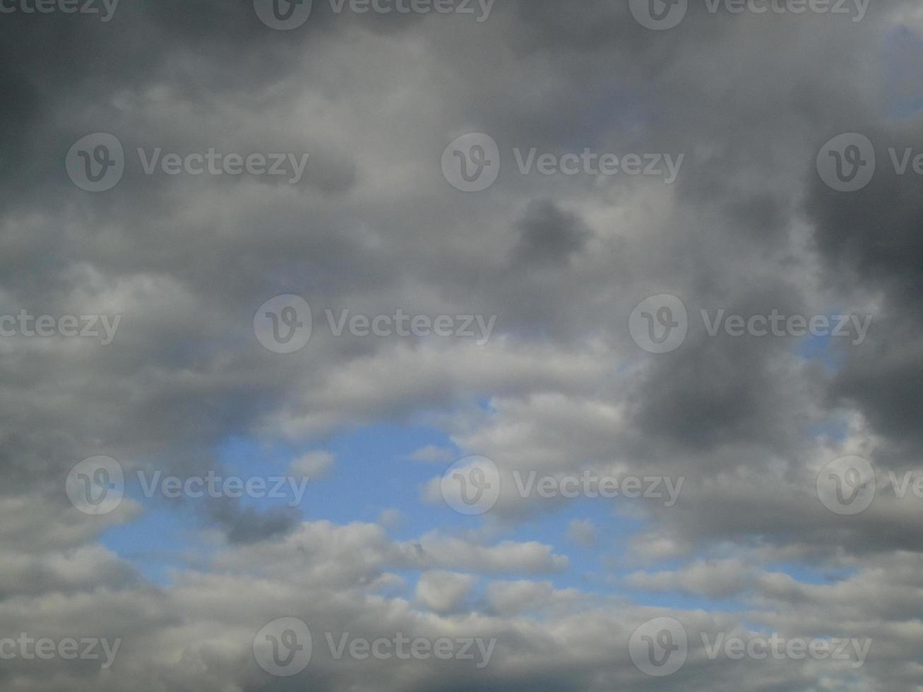 Dense clouds in the sky before the rain photo