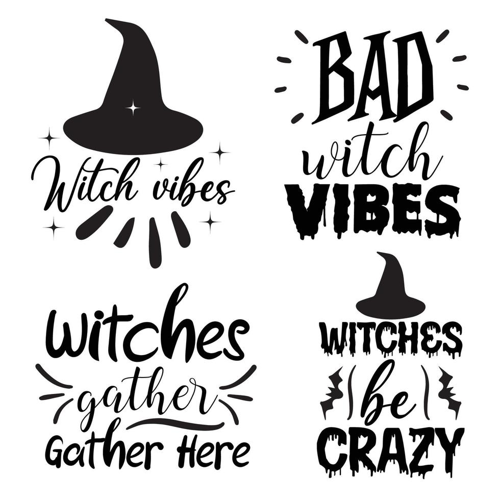 Witch t shirt design vactor file vector