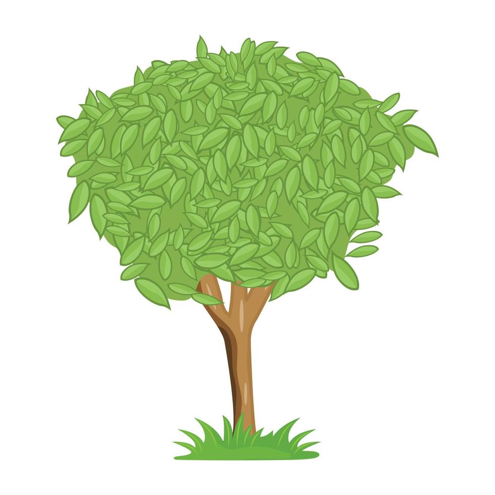 una descarga de vector plano de árbol