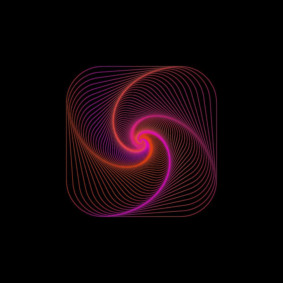 Abstract geometric colorful gradient symbolic icon pattern vector