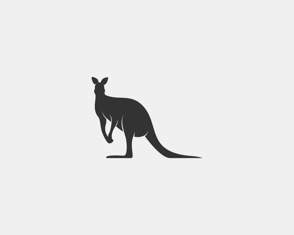 kangaroo vector silhouette