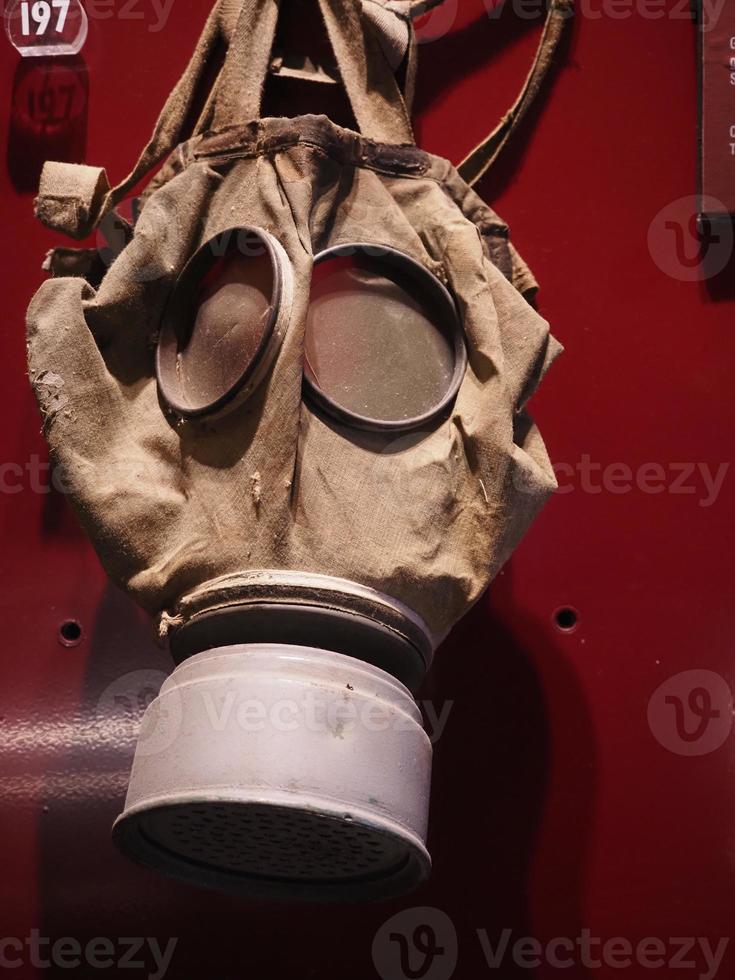 máscara de gas de la primera guerra mundial wwi foto