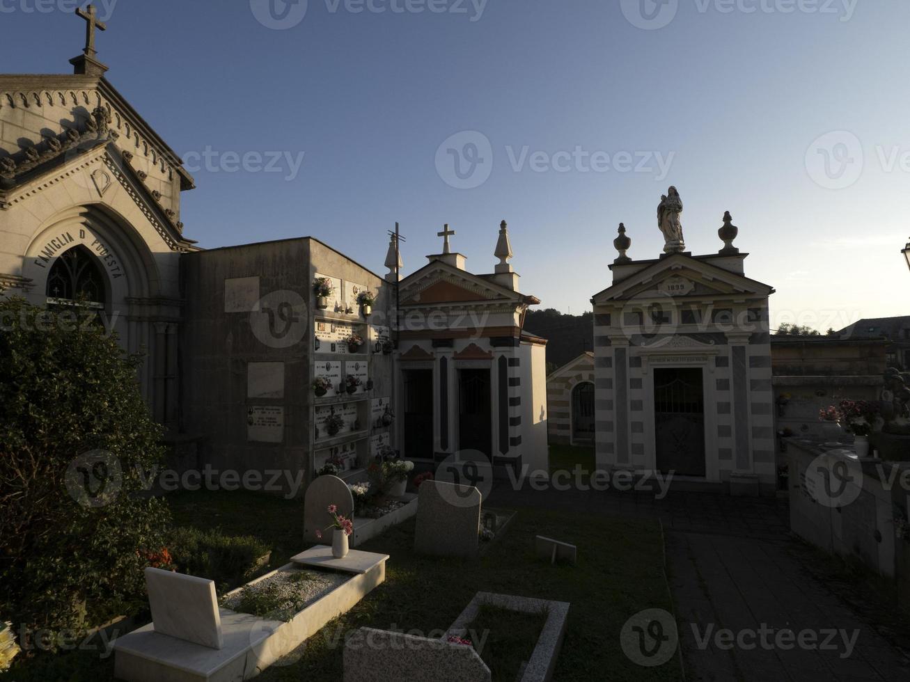 Fieschi church basilica in Lavagna cemetery photo