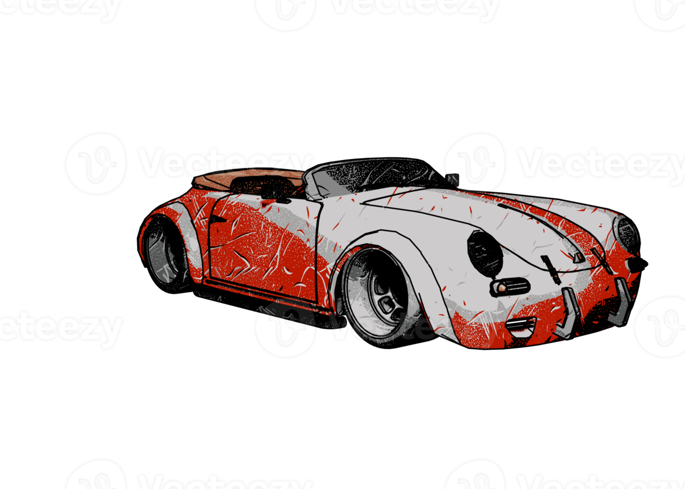 voiture classique de style grunge png