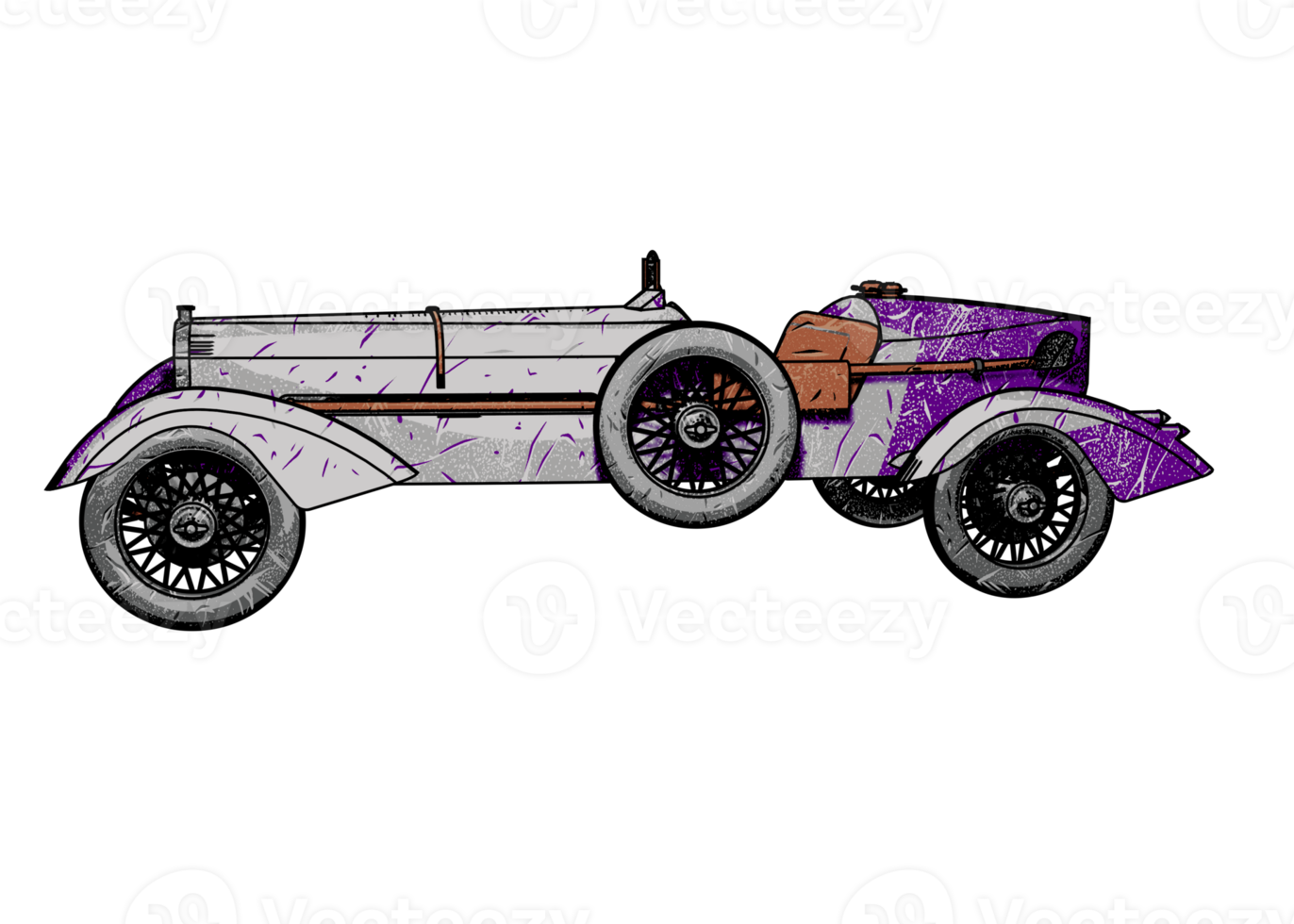 voiture classique de style grunge png