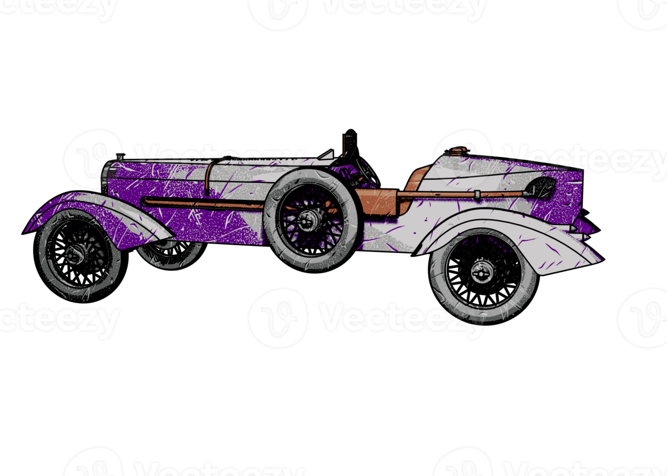 voiture classique de style grunge png