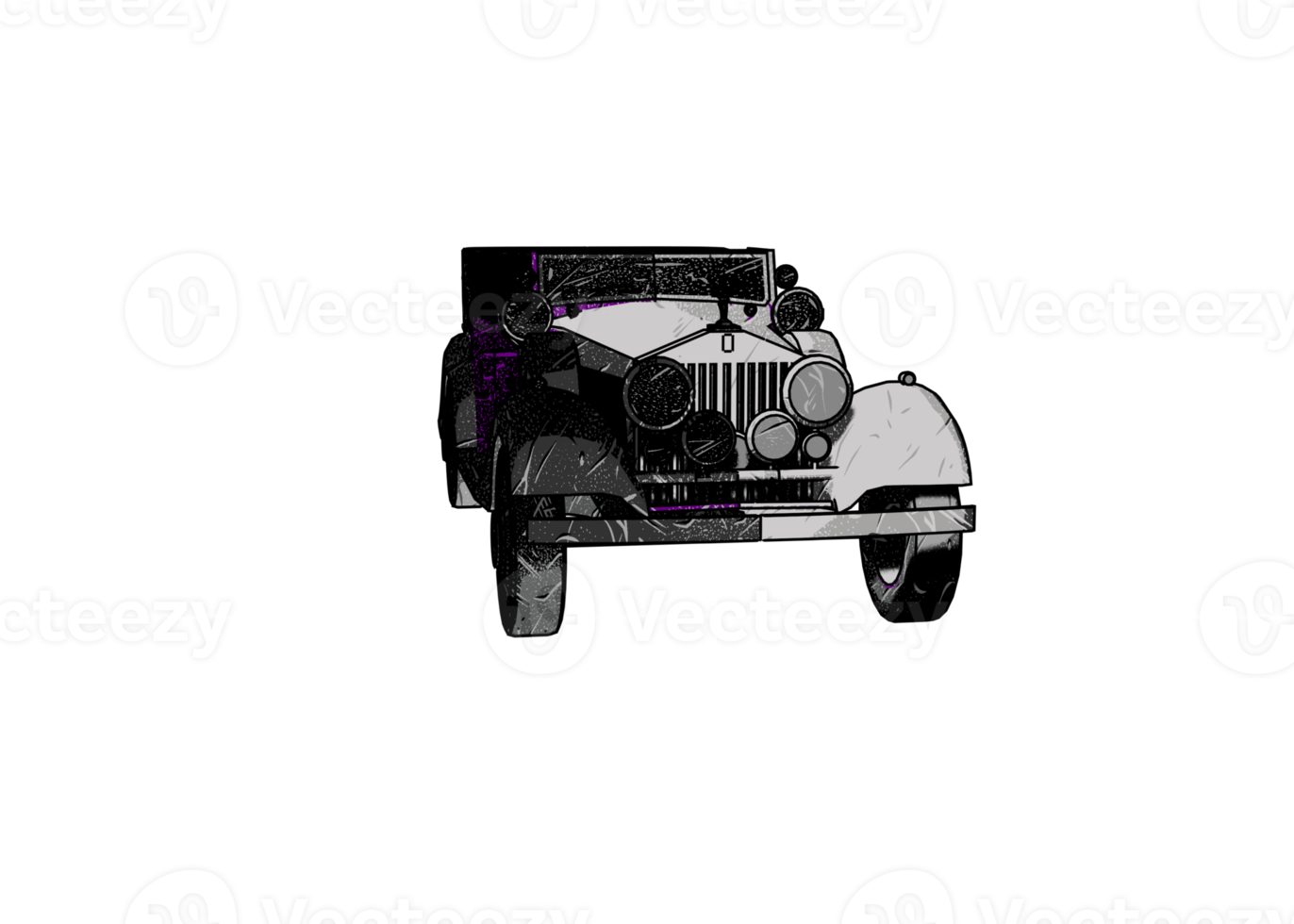 voiture classique de style ancien png