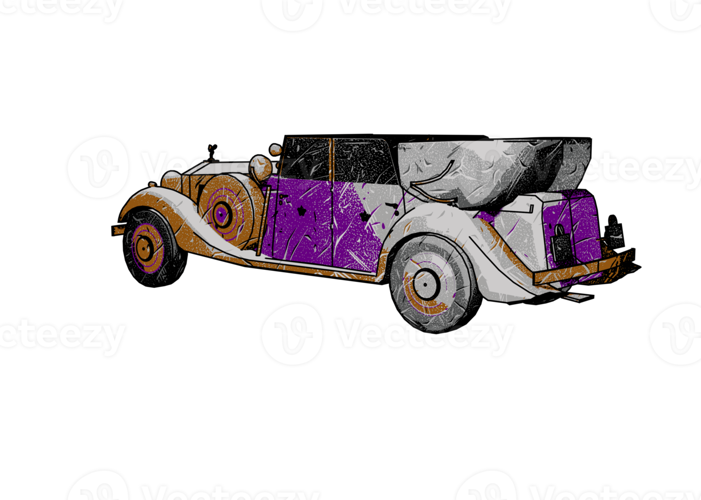 carro clássico estilo grunge png